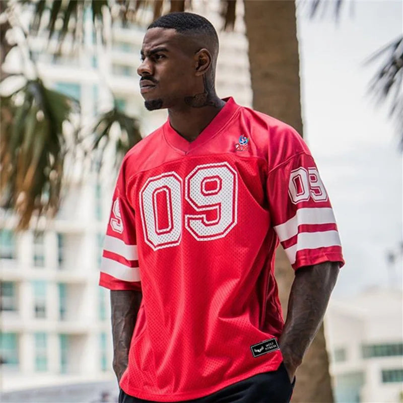 2019 NEW Brand Men Tshirt Quick Dry Breathable T-Shirts Men Soccer Jersey Shirt Sports Loose Bodybuildi T-Shirt Size M-XXL