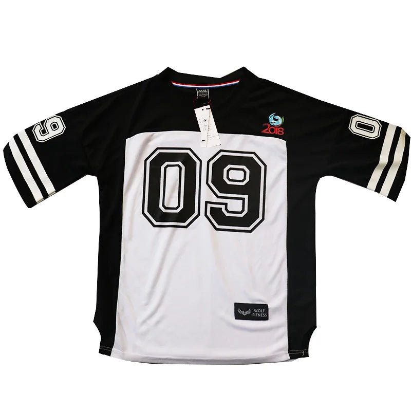 2019 NEW Brand Men Tshirt Quick Dry Breathable T-Shirts Men Soccer Jersey Shirt Sports Loose Bodybuildi T-Shirt Size M-XXL
