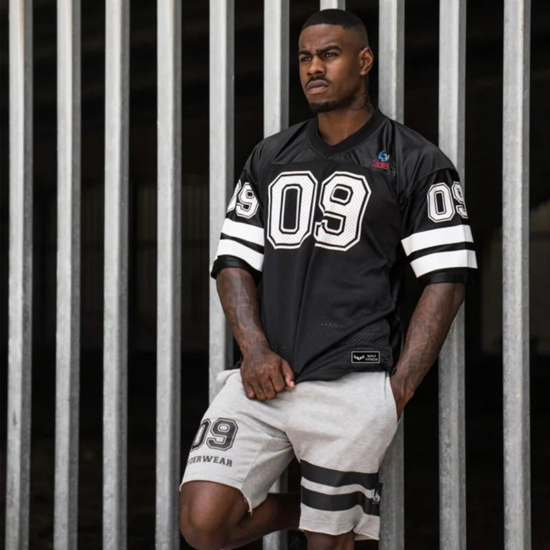 2019 NEW Brand Men Tshirt Quick Dry Breathable T-Shirts Men Soccer Jersey Shirt Sports Loose Bodybuildi T-Shirt Size M-XXL